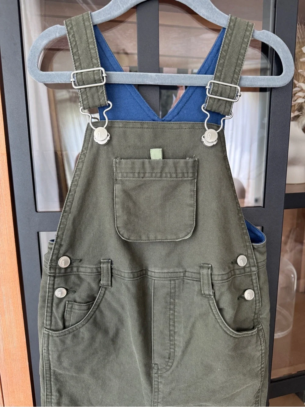 Vintage 2002 Gymboree overalls olive green toddler boy jumpsuit cargo y2k denim